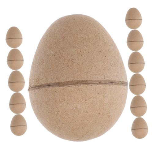 Vaguelly 12 Stück Ostereier aus Pappmaché Unbemalte DIY Eier zum Basteln Öffnen für Überraschungen für Kreative Osterdekoration und Familienspaß Vaguelly 12 Stück Ostereier aus Pappmaché Unbemalte DIY Eier zum Basteln Öffnen für Überraschungen für Kreative Osterdekoration und Familienspaß von Vaguelly