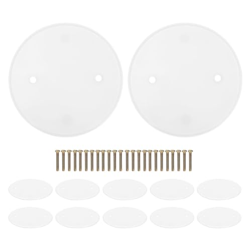 Vaguelly 12 Stück Runde Leere Platte für Deckenleuchten Staubschutz für Wohn und Geschäftsräume Minimalistisches Design Einfache Flexibel Einsetzbar von Vaguelly