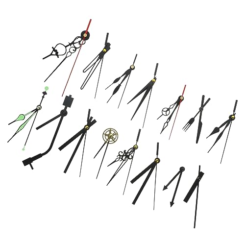 Vaguelly 15 Sätze Uhren und Uhr -Set Uhrzeiger DIY Set Uhrzeiger langlebig Wanduhr Hände Takt -Teile -Kit modern Ersatz-Uhrzeiger wanduhren Uhr-Bausatz selber Machen Uhrenbausatz Plastik von Vaguelly