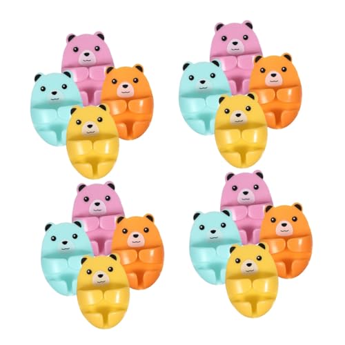 Vaguelly 16 Stück Teiliges Kabelhalter Niedlichem Bär design Selbstklebende Wand kabelclips aus Robustem Kunststoff Vielseitiger Organizer für Steckdosen Ladekabel und Kabelmanagement im von Vaguelly