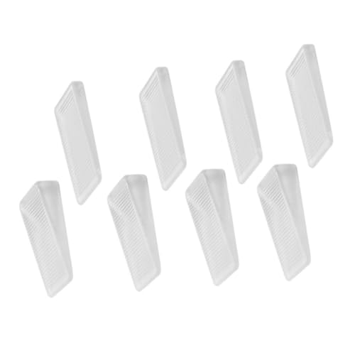 Vaguelly 16 Stück Teiliges Transparente Türkeile aus PVC Rutschfeste Möbel Nivellierkeile für Schrank Tisch und Türstopper Installieren Sicherer Schutz für Haushalt und Büro von Vaguelly