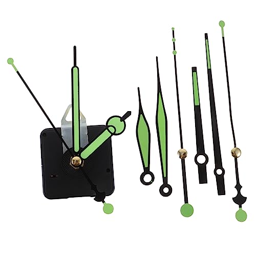 Vaguelly 1Satz Uhrwerk mit Leuchtenden Zeigern Geräuschloses Uhrwerk Mechanismus für DIY Wanduhr Austausch des Uhrwerks für Bastelprojekte und Uhr Reparatur von Vaguelly