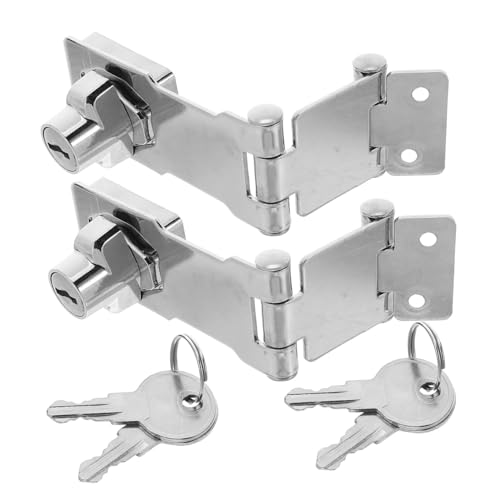 Vaguelly 2 Sätze Abschließbare Überfalle Schloss Hasp mit Schlüssel Verstellbar für Schrank Schubladenschlösser Vintage Design Geeignet für Kühlschrank Aktenschrank und Möbel Einfache Vaguelly 2 Sätze Abschließbare Überfalle Schloss Hasp mit Schlüssel Verstellbar für Schrank Schubladenschlösser Vintage Design Geeignet für Kühlschrank Aktenschrank und Möbel Einfache von Vaguelly