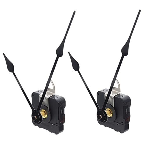 Vaguelly 2 Sätze Bewegung Leise Modern Mechanismus Wand Uhr Abs Black von Vaguelly
