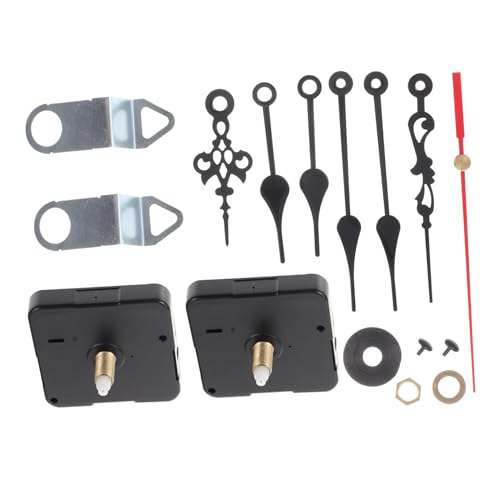 Vaguelly Uhrwerk Ersatzkit 2 Satz Langlebiger Quarzmechanismus für Selbstgemacht Wanduhren Uhrenteile Präzise Uhrzeiger für Verschiedene Uhrstile und Reparaturen von Vaguelly