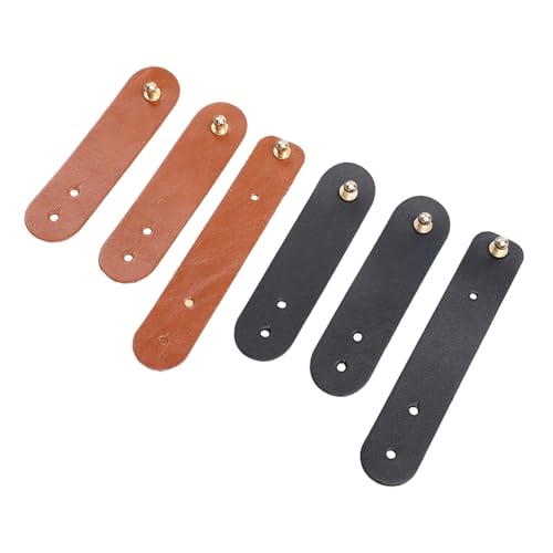 Vaguelly 2 Sätze Leder Kabel Organizer Kompakter Datenkabel Organizer mit Praktischem Aufwickler für USB und Kopfhörerkabel Langlebig und Platzsparend für Schreibtisch und Reisegebrauch von Vaguelly
