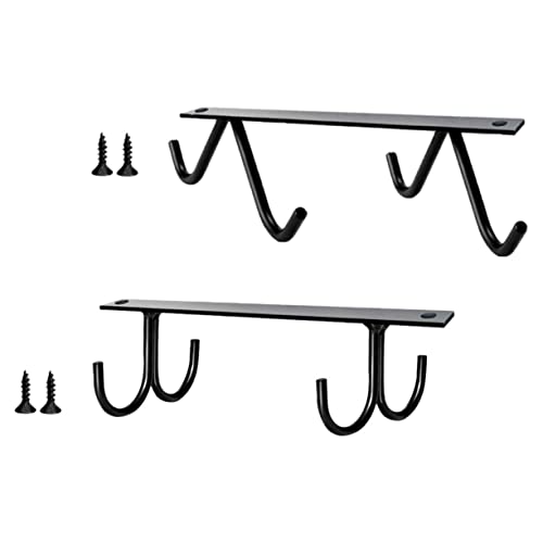 Vaguelly 2 Satz Unterregal Tassenhalter aus Metall für Kaffeetassen Platzsparend mit Haken für Küche und Restaurant Sorgt für Ordnung und Sauberkeit von Vaguelly