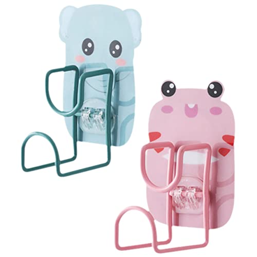 Vaguelly 2 Stck. Wandmontierte Waschbeckenhaken Cartoon Tierdesign Selbstklebende Haken für Badezimmer und Küche ohne Bohren und Dekorativ für Handtaschen Schals und Rucksäcke Vaguelly 2 Stck. Wandmontierte Waschbeckenhaken Cartoon Tierdesign Selbstklebende Haken für Badezimmer und Küche ohne Bohren und Dekorativ für Handtaschen Schals und Rucksäcke von Vaguelly