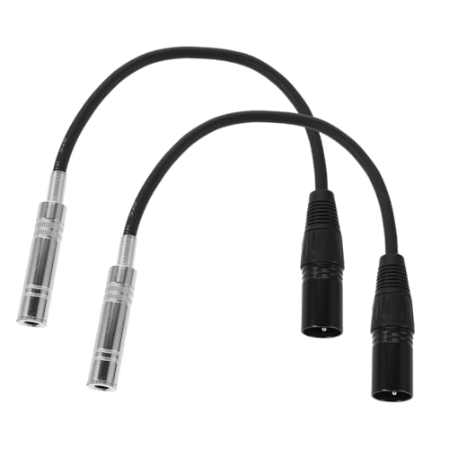 Vaguelly 2 Stück Audio Stecker Verlängerungsverstärker Anwendung Für Systemmixer Auf Xlr Adapterstift Und Lautsprecher Mit Aufnahmemikrofon Mikrofonkabel Verwendung Von Kabel Weibliches von Vaguelly