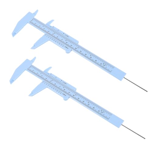 Vaguelly 2 Stück Augenbrauen Messgerät Kunststoff verniermaß Präzise Messung für Anfänger und Profis Praktisches Augenbrauen Werkzeug zum Exakten Zeichnen und Formen Hellblau Vielseitiges von Vaguelly