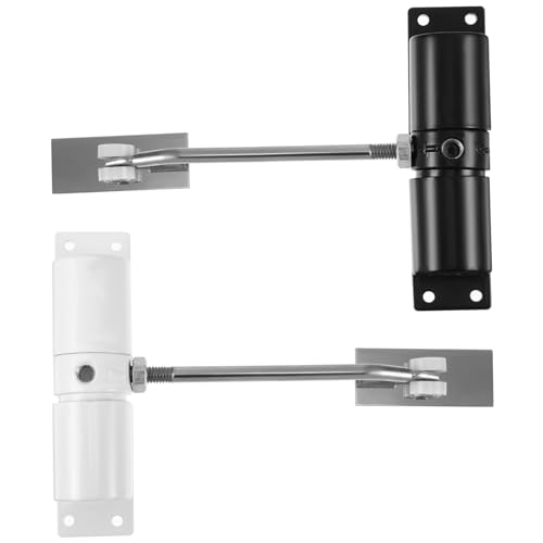 Vaguelly 2 Stück Automatischer Türschließer Verstellbarer Schließmechanismus Aluminiumlegierung Leiser und Langlebiger Türdämpfer für Wohn und Geschäftsräume von Vaguelly
