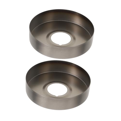 Vaguelly 2 Stück Edelstahl Duscharm Rosette Erweiterte Flanschabdeckung Rostfrei Einfache Montage Badezimmer Rohrabdeckung für Duscharmaturen Langlebig und Dekorativ von Vaguelly