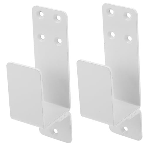 Vaguelly 2 Stück Heavy duty Türbarrikade Halter Stabile Türsicherungs halterung aus Robustem Material Einsetzbar für Mehr und Schutz vor Ungewolltem Türöffnen Weiß von Vaguelly