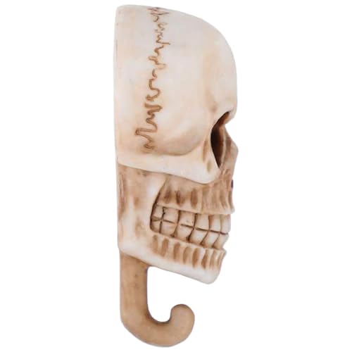 Vaguelly 2 Stück Kreativer Halloween Schädel Wandhaken Wandmontierter Schlüsselhalter aus Hochwertigem Harz für Gruselige Deko und Ordnung Vaguelly 2 Stück Kreativer Halloween Schädel Wandhaken Wandmontierter Schlüsselhalter aus Hochwertigem Harz für Gruselige Deko und Ordnung von Vaguelly