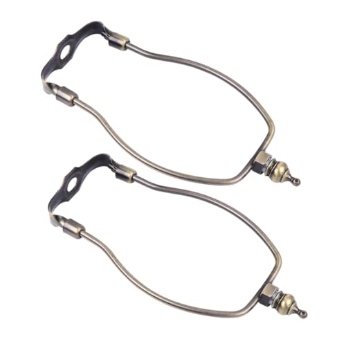 Vaguelly 2 Stück Lampenschirm harfenhalter Verchromt Stabile Lampenhalterung für Tisch Stehleuchten Dekorativer Lampenschirm halter Einfache Montage Langlebig Helles Finish Einsetzbar von Vaguelly