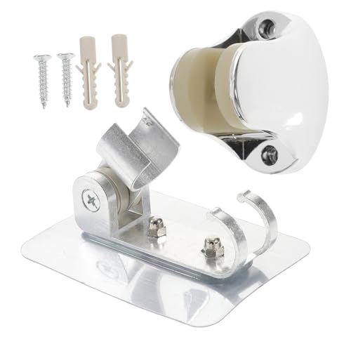 Vaguelly 2 Stück Selbstklebende Duschkopfhalterung aus Abs und Rostfreiem Aluminium Verstellbarer Duschkopf Wandhalter Hitzebeständig Rostfrei für Glatte Fliesen im Badezimmer ohne Bohren Vaguelly 2 Stück Selbstklebende Duschkopfhalterung aus Abs und Rostfreiem Aluminium Verstellbarer Duschkopf Wandhalter Hitzebeständig Rostfrei für Glatte Fliesen im Badezimmer ohne Bohren von Vaguelly