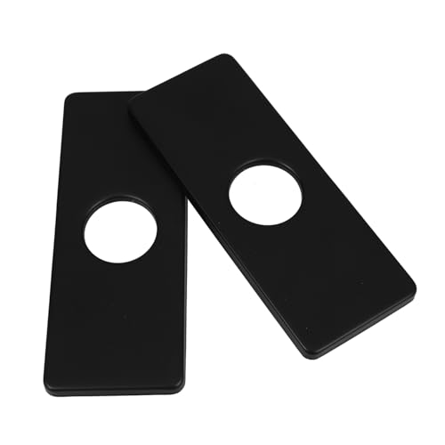 Vaguelly 2 Stück Teiliges Edelstahl Escutcheon Rechteckige Abdeckplatte für Wasserhahn Matte Schwarze Basisplatte Dekorative Lochabdeckung für Badezimmer Küchenwaschbecken Einfache Montage Vaguelly 2 Stück Teiliges Edelstahl Escutcheon Rechteckige Abdeckplatte für Wasserhahn Matte Schwarze Basisplatte Dekorative Lochabdeckung für Badezimmer Küchenwaschbecken Einfache Montage von Vaguelly