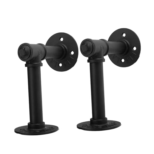 Vaguelly 2 Stück Teiliges Metall Regalbodenträger Wandmontierte Vintage Industrie Stil Shelf Support Frames für Schlafzimmer Wohnzimmer Küche Stabile Wandhalterung mit Schraublöchern Vaguelly 2 Stück Teiliges Metall Regalbodenträger Wandmontierte Vintage Industrie Stil Shelf Support Frames für Schlafzimmer Wohnzimmer Küche Stabile Wandhalterung mit Schraublöchern von Vaguelly