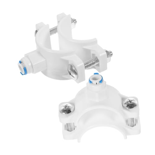 Vaguelly 2 Stück Teiliges Pom Sattelventil für Umkehrosmose Wasserfilter Langlebige Abwasserklammer mit Einfachem Einteilungs clip Kompatibel für Wasserreiniger und Filtersysteme Schnelle von Vaguelly