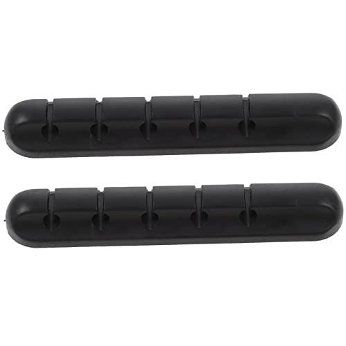 Vaguelly 2 Stück Teiliges Silikon Kabel Organizer mit Löchern Vielseitiger USB Datenkabel Halter für Schreibtisch Auto und Büro Praktisches Kabelmanagement für Verschiedene Datenleitungen von Vaguelly