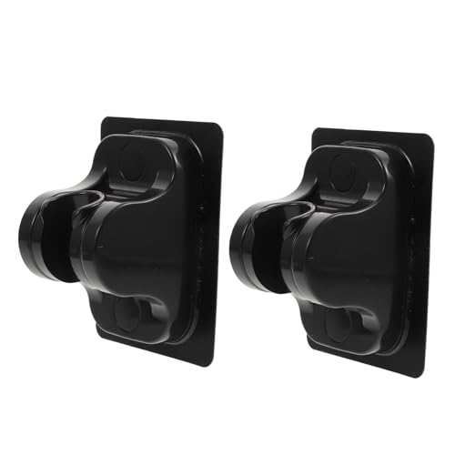 Vaguelly 2 Stück Teiliges Verstellbares Duschkopfhalter aus Langlebigem Abs ohne Bohren Wandhalterung für Badezimmer Einfach zu Montieren Stabile Halterung für Verschiedene Duschköpfe von Vaguelly