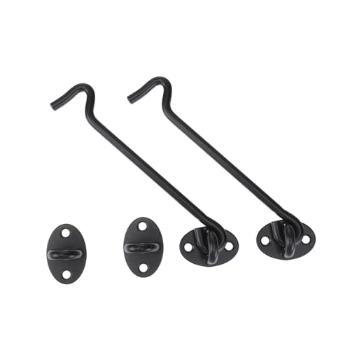 Vaguelly 2 Stück Teiliges aus Edelstahl Windfest und Robust mit Schrauben zur Einfachen Montage Geeignet für Fenster Türen und Schränke Schwarze Oberfläche Langlebig und Kratzfest Vaguelly 2 Stück Teiliges aus Edelstahl Windfest und Robust mit Schrauben zur Einfachen Montage Geeignet für Fenster Türen und Schränke Schwarze Oberfläche Langlebig und Kratzfest von Vaguelly