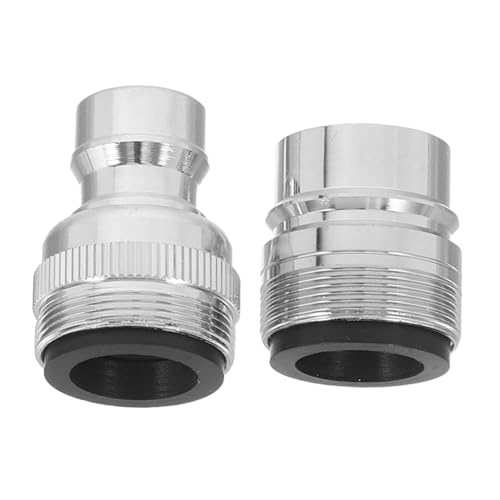 Vaguelly 2 Stück Wasserhahn Adapter Messing Anschlussstück für Waschmaschine Spülmaschine Schlauchverbinder Dicht für Küche Bad Waschraum von Vaguelly