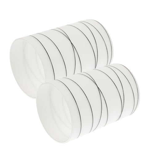 Vaguelly 2 Stück Zylindrische Glas Lampenschirme Ersatz Lampenschirm für Wandleuchte Moderne Linie Stil Lichtabdeckung für Akzentlampen und Wohnraumbeleuchtung von Vaguelly
