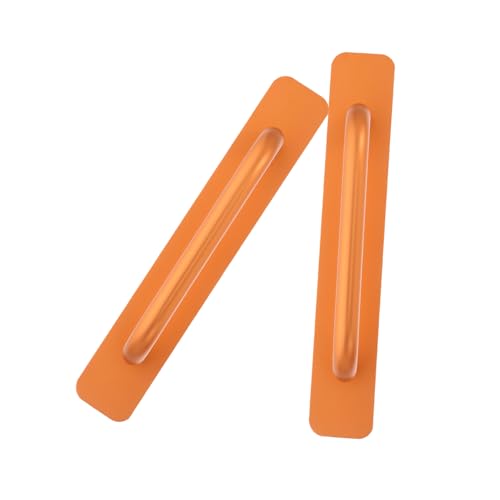 Vaguelly 2 Stücke Selbstklebender Aluminiumlegierung Türgriff für Schiebetüren Barn Gate Handle Einfache Montage ohne Bohren Geräuschloser Türzug für Küche Bad Schrank von Vaguelly