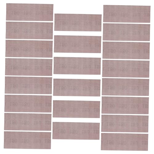 Vaguelly 20 Blatt Teiliges Selbstklebendes Netz Schleifpapier Körnung Rechteckig für Holz Keramik Metall Langlebiges Reißfestes Handschleifpapier mit Gleichmäßiger Abriebverteilung von Vaguelly