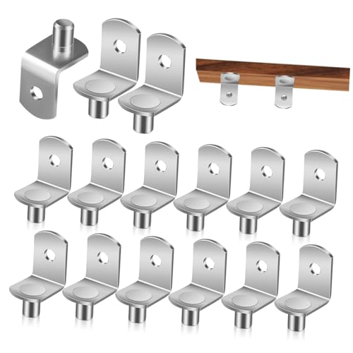 Vaguelly 20 Stück Förmige Regalbodenträger aus Robustem Eisen Stabile Einlegebodenhalter für Schränke Küchen und Holzregale Vielseitige Möbelstützen für Flexible Regalbefestigung von Vaguelly