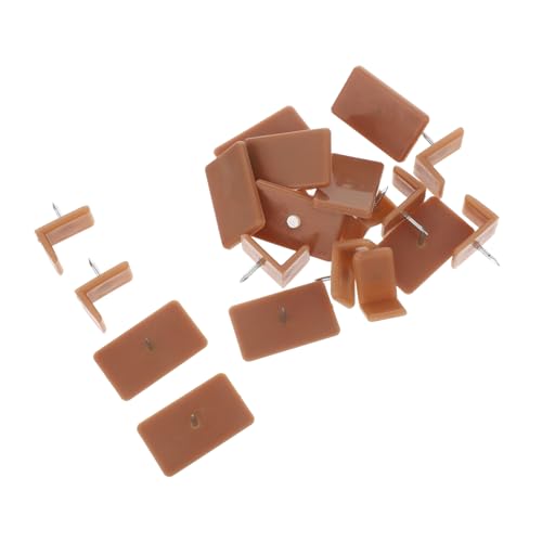 Vaguelly 20 Stück Möbelgleiter Kunststoff Nägel für Quadratische Förmige Möbelbodenstopper Einfache Montage Langlebige Schubladenführung für Reibungsloses Gleiten und Möbelreparatur von Vaguelly