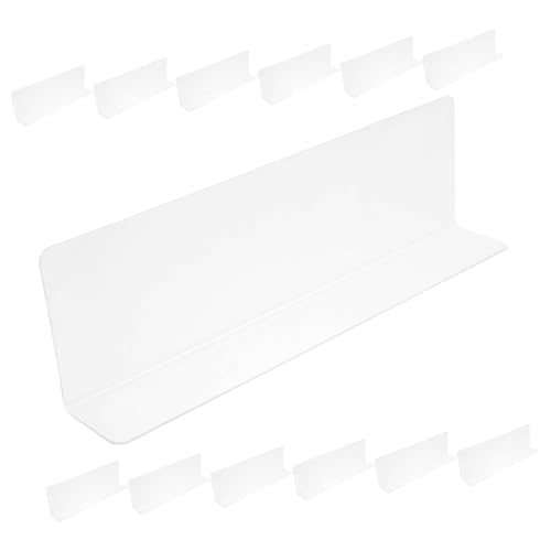 Vaguelly 20stücke Transparente Regalteiler Förmige Trennwände Für Supermärkte Organizer Für Schrank Bücherregal Und Installieren Und Für Aufbewahrung Von Snacks Und Getränken von Vaguelly