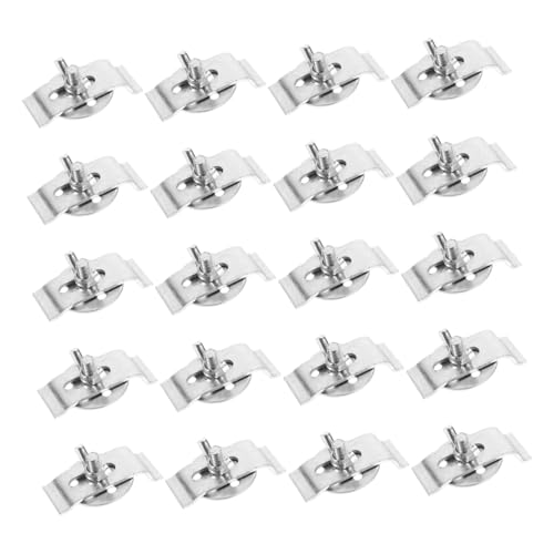 Vaguelly 20 Stück Teiliges Edelstahl-unterbau-spülbeckenbefestigungsset mit Robusten Montageklammern Sicherer Halteplatte für Küchen Badezimmerwaschbecken Stabile und Vibrationsfreie von Vaguelly