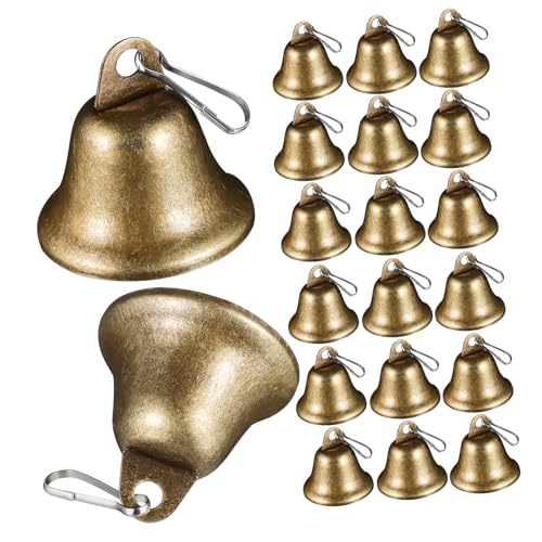 Vaguelly 20Stücke Vintage Metallglocken zum Basteln Kleine Hängende Glocken für DIY Projekte Wetterbeständige Ornamente mit für Weihnachtsdekoration und Windspiele Vaguelly 20Stücke Vintage Metallglocken zum Basteln Kleine Hängende Glocken für DIY Projekte Wetterbeständige Ornamente mit für Weihnachtsdekoration und Windspiele von Vaguelly