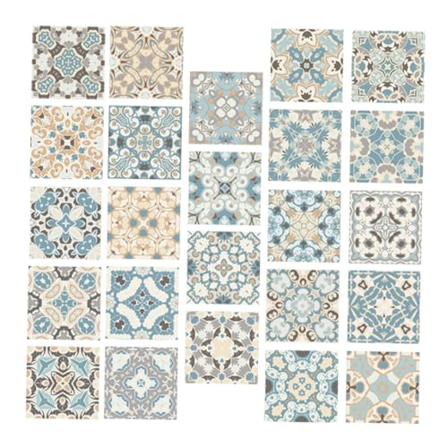 Vaguelly 24Stücke Selbstklebende Fliesenaufkleber im Vintage für Schlafzimmer und Wohnzimmer Abziehbare und Aufklebende Wandfliesen für DIY Projekte Vaguelly 24Stücke Selbstklebende Fliesenaufkleber im Vintage für Schlafzimmer und Wohnzimmer Abziehbare und Aufklebende Wandfliesen für DIY Projekte von Vaguelly