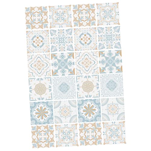 Vaguelly 24Stücke Vintage Fliesenaufkleber Selbstklebend Leicht zu Schälen Dekorative Wand und Bodenfliesen für Badezimmer Wohnzimmer DIY Design Vaguelly 24Stücke Vintage Fliesenaufkleber Selbstklebend Leicht zu Schälen Dekorative Wand und Bodenfliesen für Badezimmer Wohnzimmer DIY Design von Vaguelly