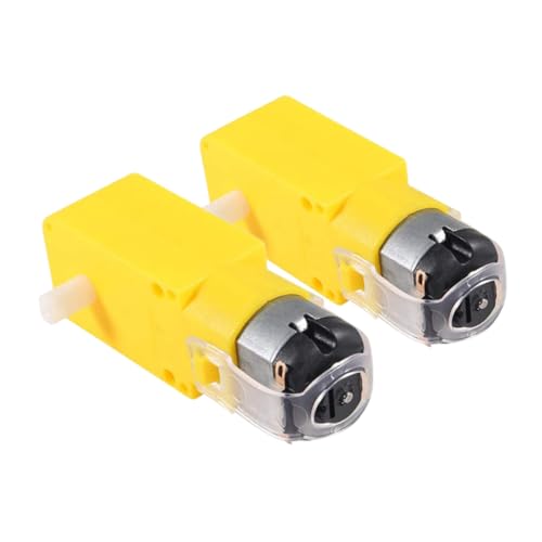 Vaguelly 2Stücke Gleichstrommotor Getriebemotor mit Doppelwelle für Autos Robuster Tt Motor für Smart Cars Einfache Installation Präzise Steuerung für Robotikprojekte Vaguelly 2Stücke Gleichstrommotor Getriebemotor mit Doppelwelle für Autos Robuster Tt Motor für Smart Cars Einfache Installation Präzise Steuerung für Robotikprojekte von Vaguelly