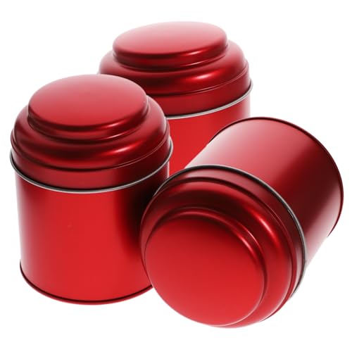 Vaguelly 3 Stück Aromatherapie-Wachs Dose luftdicht Tragbarer Tee-Aufbewahrungsbehälter duftend vorratsbehälter kaffeedosen Tee -Aufbewahrungsgläser Teedose mit losen Blättern Weißblech rot Vaguelly 3 Stück Aromatherapie-Wachs Dose luftdicht Tragbarer Tee-Aufbewahrungsbehälter duftend vorratsbehälter kaffeedosen Tee -Aufbewahrungsgläser Teedose mit losen Blättern Weißblech rot von Vaguelly