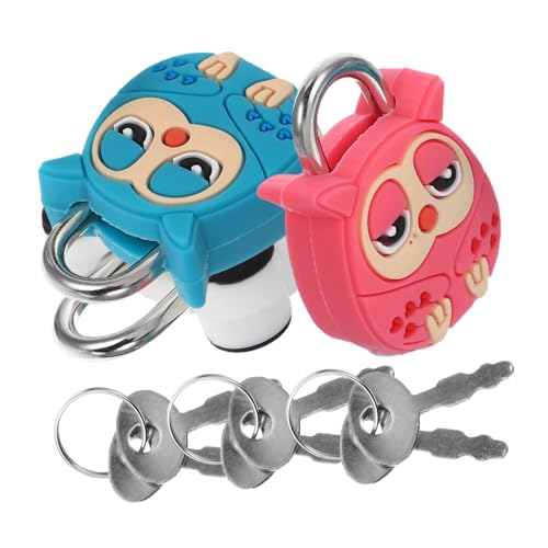 Vaguelly 3 Stück Mini Vorhängeschloss Metall Süßes Cartoon Tier Design Kompakt Sicher für Koffer Schmuckschatullen Handtaschen Schränke Robust und Vielseitig Vaguelly 3 Stück Mini Vorhängeschloss Metall Süßes Cartoon Tier Design Kompakt Sicher für Koffer Schmuckschatullen Handtaschen Schränke Robust und Vielseitig von Vaguelly