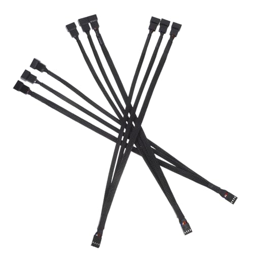 Vaguelly 3 Stück Pin Pwm Lüfter Verteilerkabel zu Splitter Adapter für Pc Gehäuse Verlängerungskabel für Computer Kühlsystem Robuste Steckverbinder Flexible Installation Optimale Vaguelly 3 Stück Pin Pwm Lüfter Verteilerkabel zu Splitter Adapter für Pc Gehäuse Verlängerungskabel für Computer Kühlsystem Robuste Steckverbinder Flexible Installation Optimale von Vaguelly