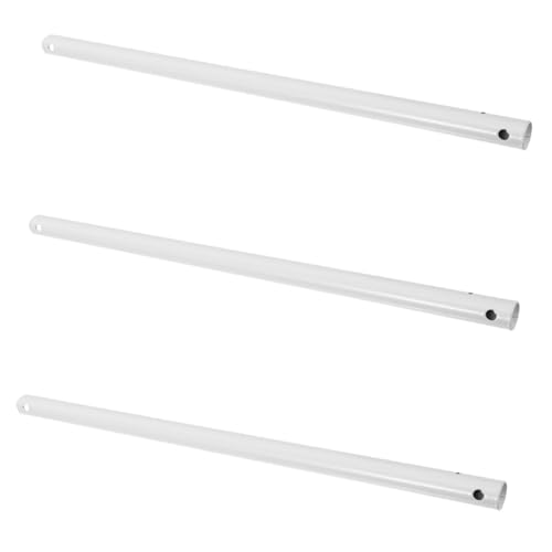 Vaguelly 3 Stück Teiliges Deckenventilator Zubehörset Robuste Verlängerungsstange Dual Hole Connector für Deckenventilatoren Einfache Installation Langlebige Struktur Elegantes Design von Vaguelly