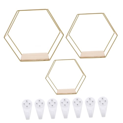 Vaguelly 3 Stück Teiliges Hexagon Wandregal aus Dekorative Hängende Regale für Wohnzimmer Schlafzimmer und Büro Platzsparend Aufbewahrung von Kleinigkeiten Vaguelly 3 Stück Teiliges Hexagon Wandregal aus Dekorative Hängende Regale für Wohnzimmer Schlafzimmer und Büro Platzsparend Aufbewahrung von Kleinigkeiten von Vaguelly