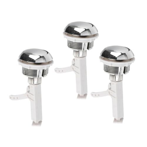 Vaguelly 3 Stück Toilettenspülknopf Robuster Runder Wc wassertank druckschalter Kompatibel mit Meisten Spülkästen Leicht zu Reinigen Rostfrei für Haushalt und Hotel Vaguelly 3 Stück Toilettenspülknopf Robuster Runder Wc wassertank druckschalter Kompatibel mit Meisten Spülkästen Leicht zu Reinigen Rostfrei für Haushalt und Hotel von Vaguelly