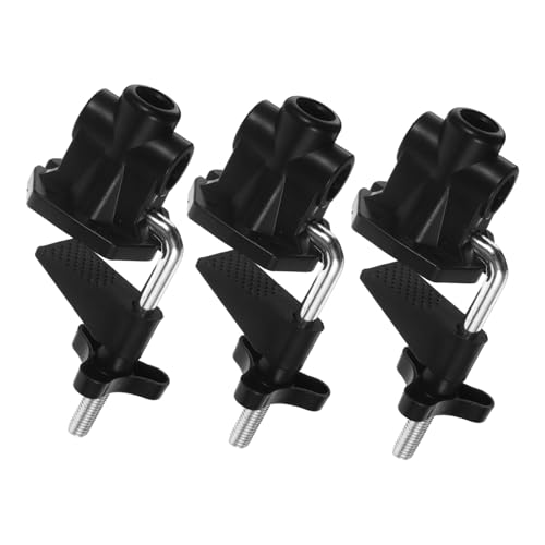 Vaguelly 3 Stücke Aluminiumlegierung Tischlampen Klemme Teilig Metall Halterung Clip Basis für Schwenkarm Stabile Befestigung für Schreibtischlampen Robust und Rutschfest für Zuhause und von Vaguelly