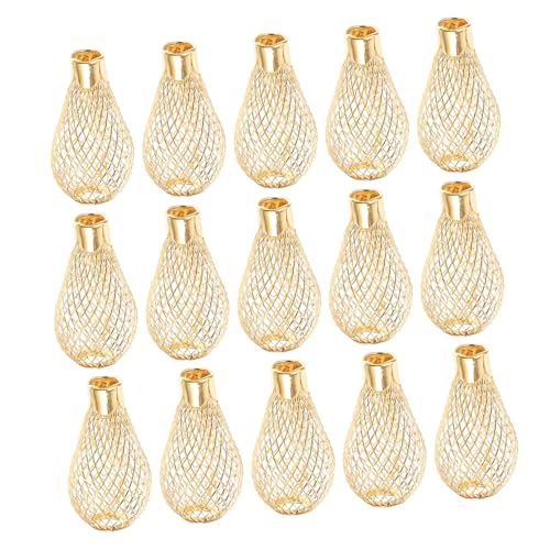 Vaguelly 30 Stück Weihnachts Hohllampenschirm Aus Metallgeflecht Lampenschirme Für Feenlampen Drahtgeflecht Lampenkäfig Für Pendelleuchten Ersatzschirme Leuchtenabdeckung von Vaguelly