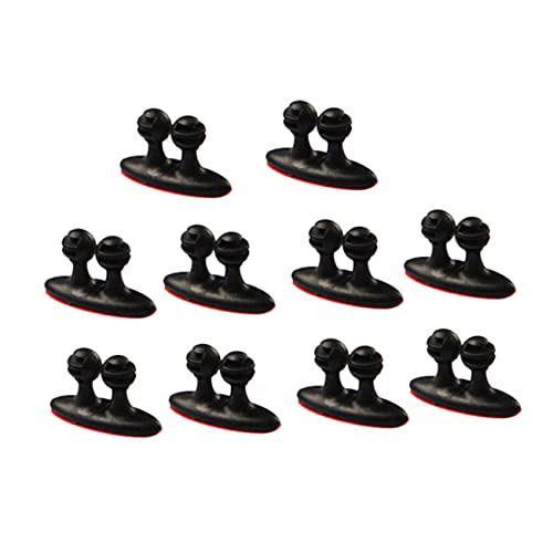 Vaguelly 32 Stück Kabelclip Fürs Auto Band Schwere Leistungsplatine Flachstecker-steckdosenleiste Muschel Kabelclips Maschine Gestell Kabeletiketten Wiederverwendbare Kabelbinder Black von Vaguelly