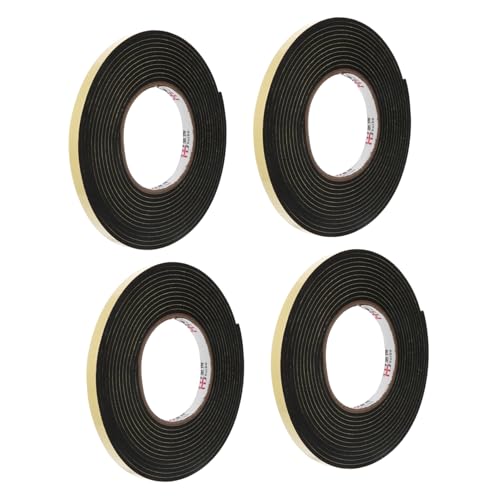 Vaguelly 4 Rollen Eva Schaumstoff Klebeband Selbstklebendes Schallschutz Dichtband Stoßdämpfendes Einseitiges Dichtungsband für Haushalt Fenster und Auto Vaguelly 4 Rollen Eva Schaumstoff Klebeband Selbstklebendes Schallschutz Dichtband Stoßdämpfendes Einseitiges Dichtungsband für Haushalt Fenster und Auto von Vaguelly