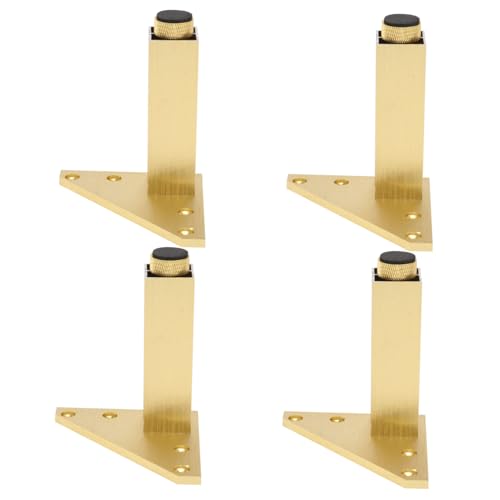 Vaguelly 4 STÜCKE Aluminiumlegierte Möbelbeine Verstellbar Robuste Möbelstützen für Sofa Badezimmer Teetisch Langlebige Leichte Füße für Schrank Tv möbel in Gold von Vaguelly