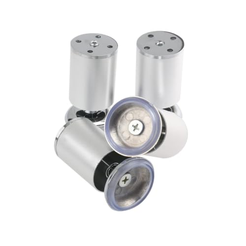 Vaguelly 4 Stück Edelstahl Möbelfüße Rund Höhenverstellbar Möbelbeine Silber Robust für Küchen Schrankschubladen DIY Möbelzubehör Vaguelly 4 Stück Edelstahl Möbelfüße Rund Höhenverstellbar Möbelbeine Silber Robust für Küchen Schrankschubladen DIY Möbelzubehör von Vaguelly